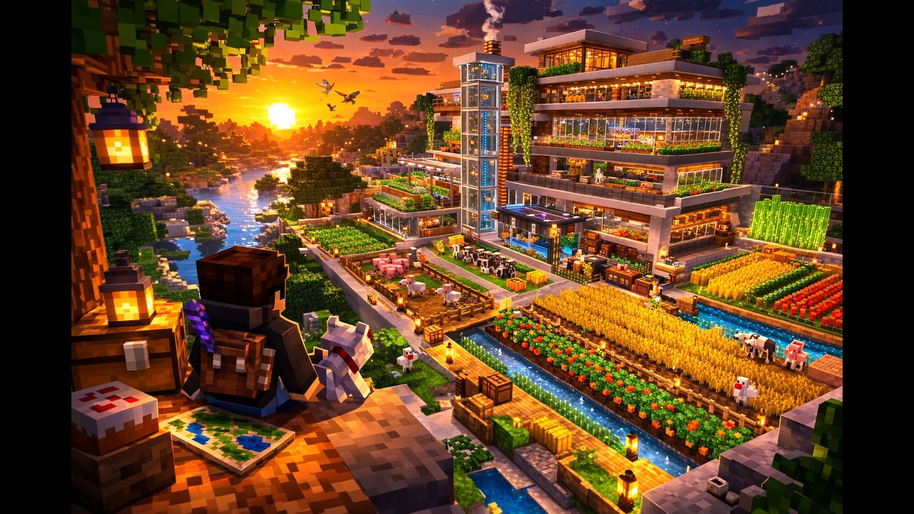 🌾 Algo GIGANTE vai nascer no meu mundo do Minecraft  ( Dia 3 )