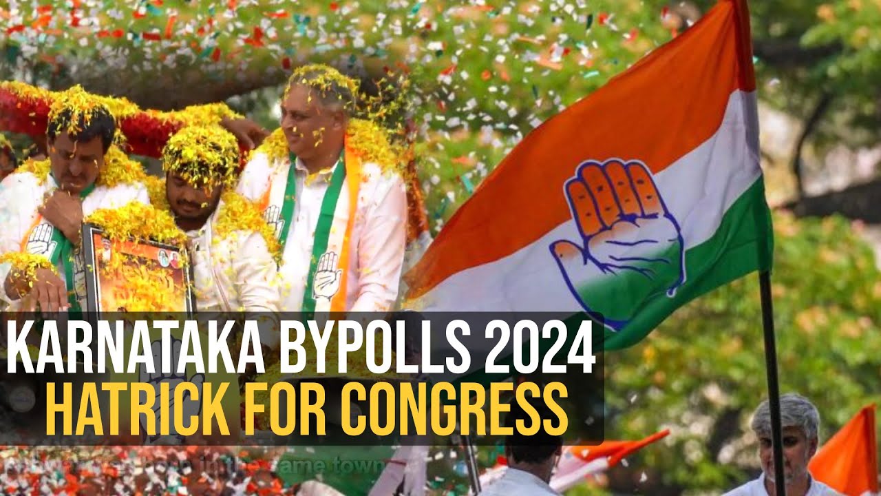Karnataka Bypolls 2024: Congress sweeps Channapatna, Shiggaon and Sandur assembly seats