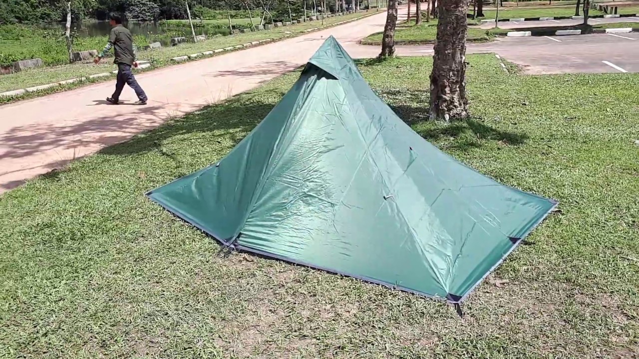 Aliexpress No brand Budget one person Pyramid tent review..