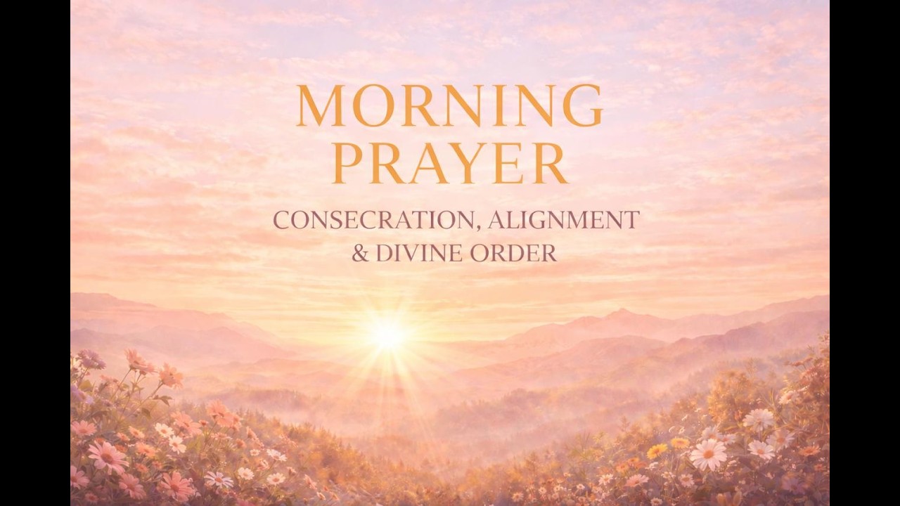 MORNING PRAYER CONSECRATION, ALIGNMENT& DIVINE ORDER