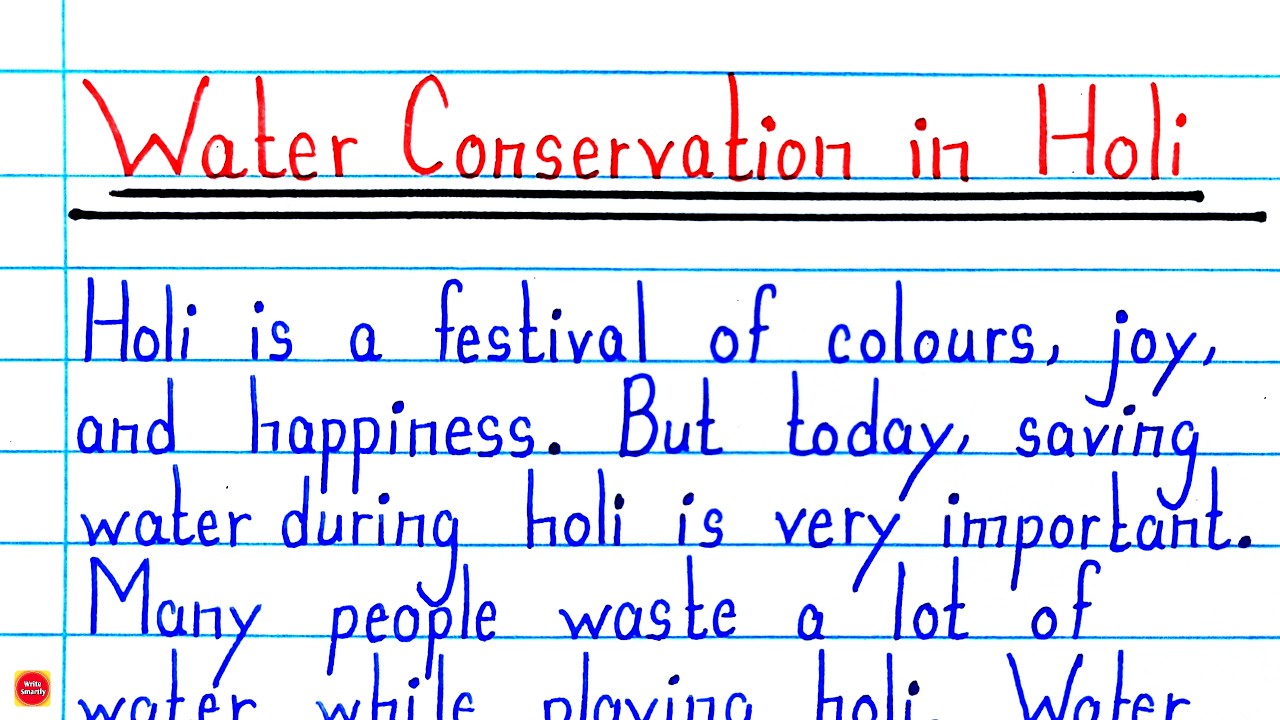 Water Conservation in Holi Essay | Save Water This Holi | Water Conservation is Important in Holi?