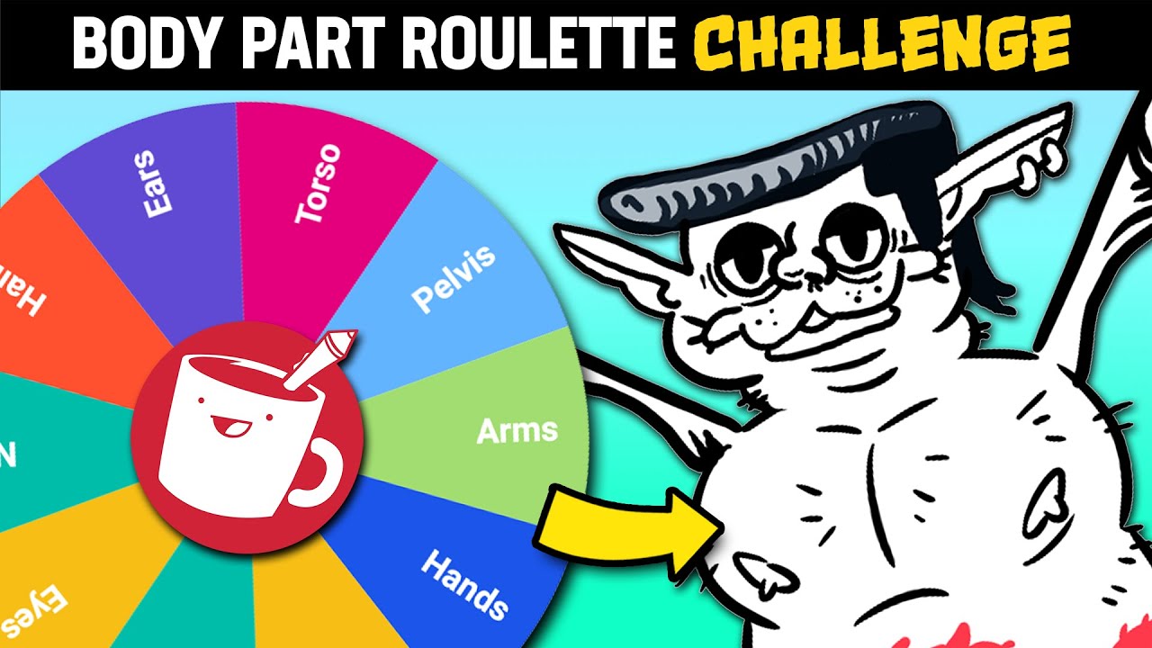 Body Part Roulette DRAWING CHALLENGE