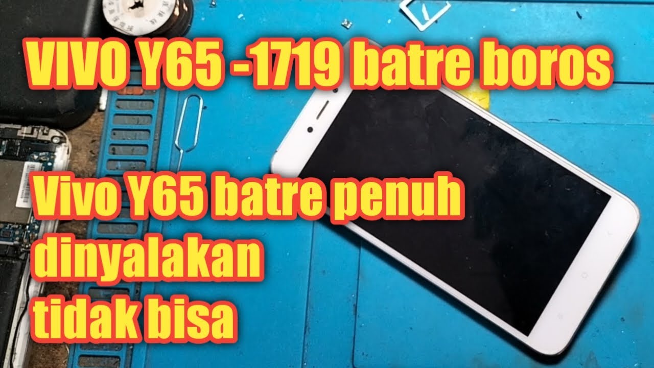 VIVO Y65 -1719 mati nyala sebentar mati lagi saat di cas normal Vivo Y65 restart