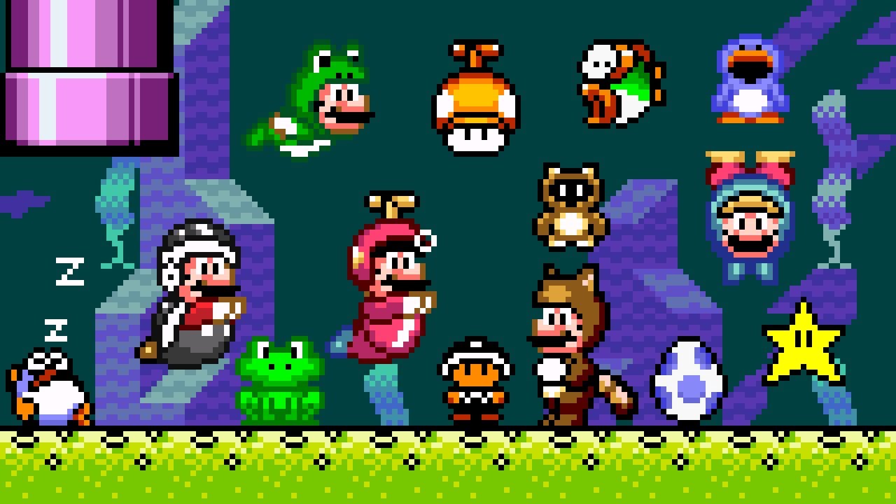 Super Mario World (SNES) - Custom Powerups v3.4.4: Star Road #8