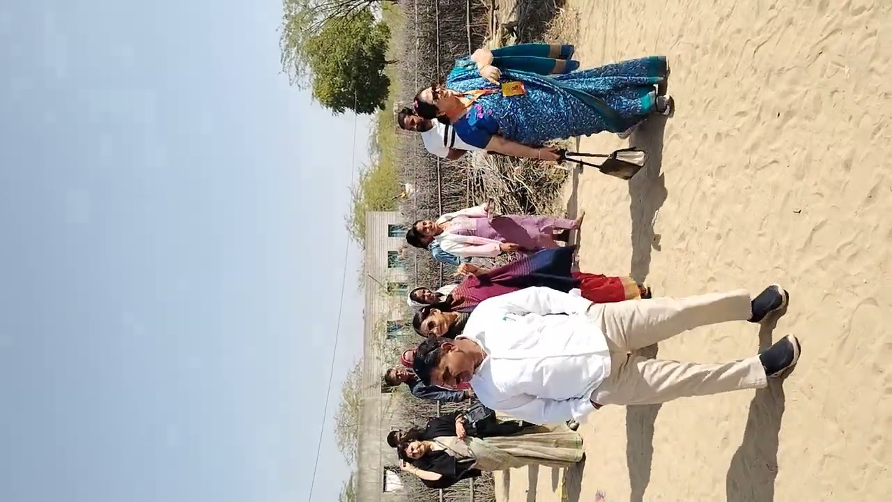 एकल अभियान [महिला समिति जयपुर]स्वागत के लिए बालिकाओ द्वारा {रंगोली}, {स्वागत} सत्कार# 