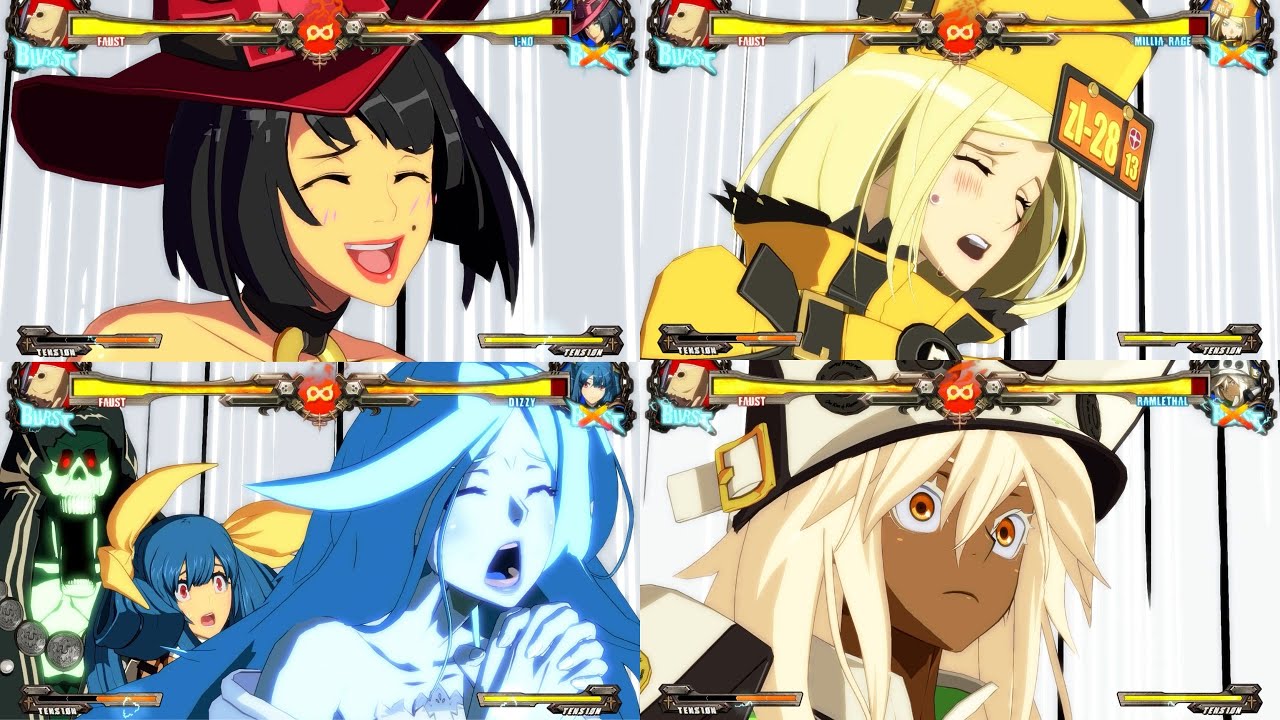 Faust Stimulating Fists of Annihilation Expression Guilty Gear Xrd Rev 2