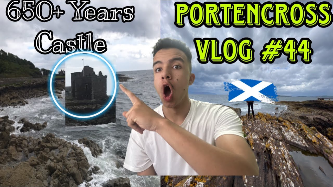650 YEAR OLD CASTLE TOUR! | Vlogs in Scotland || Portencross