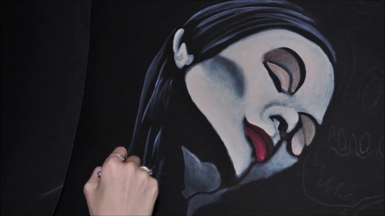 Valentine Time Lapse Painting for Seven Letter