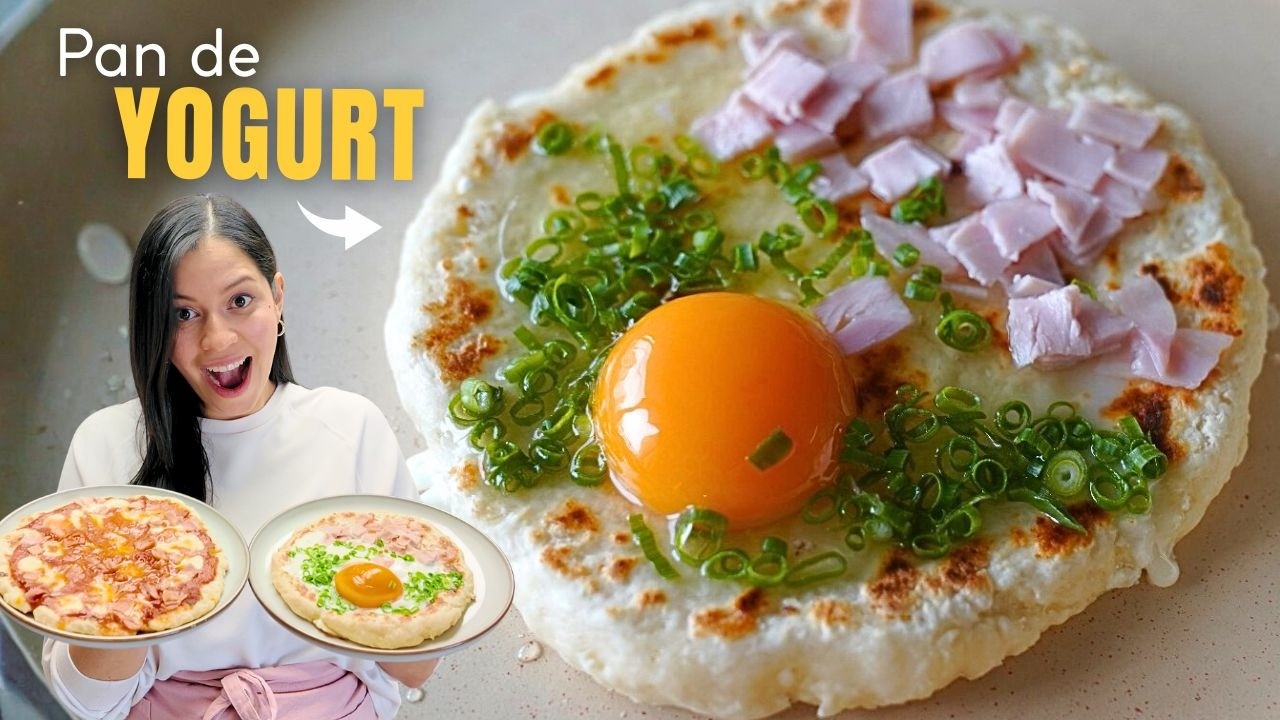 Pan de Yogurt Sin horno con 3 ingredientes  - No podr&aacute;s dejar de Hacerlo! | Auxy