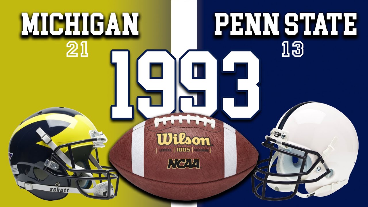 Penn State vs. Michigan 1993 FULL GAME