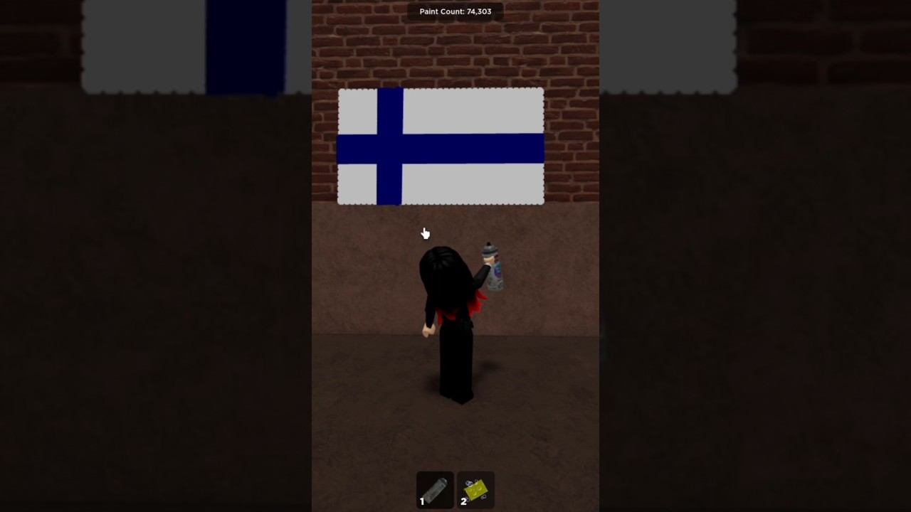 DRAWING FINLAND 🇫🇮 FLAG & COMING BACK LATER #roblox #finland