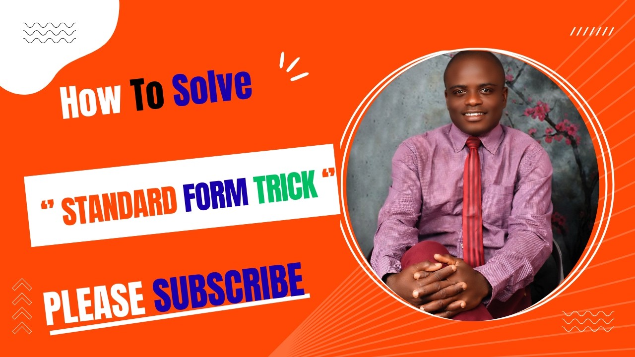Mathematics:Calculation involving the square root of a fraction leading to standard form(SS2-SS3)