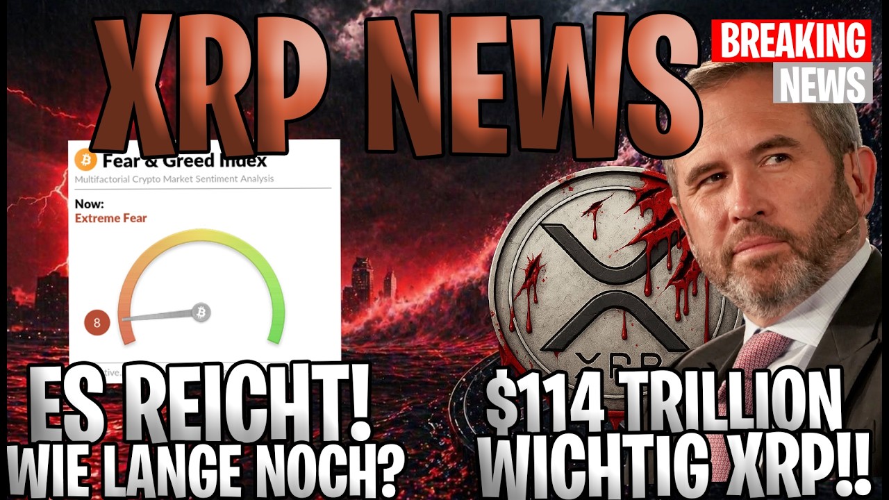 🚨 XRP NEWS &ndash; XRP... Das &auml;ndert ALLES! 🔥 Krypto-Angst bei 8?! 📉 Wie weit geht das noch? Deutsch