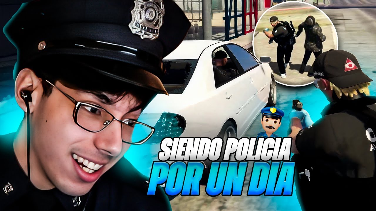 FUI POLICIA POR UN DIA EN CREATIVOS RP 👮🏻‍♂️ | Mechaaax