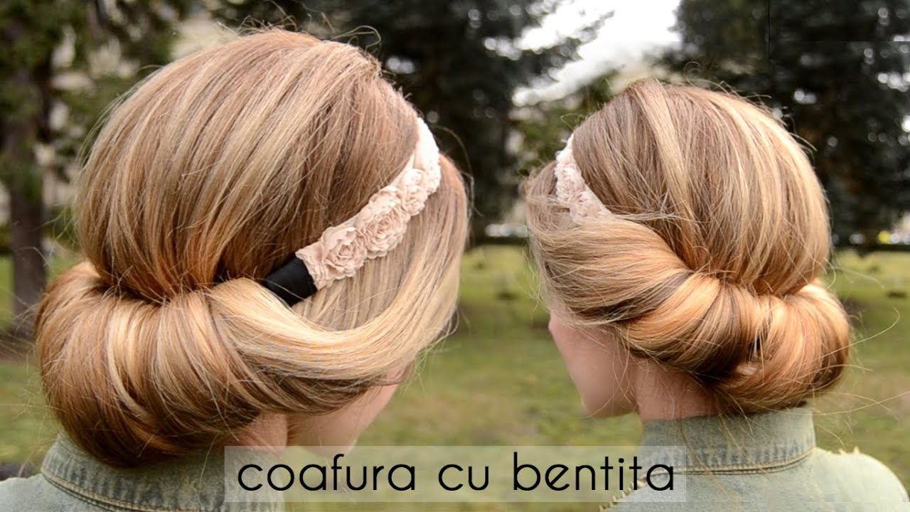Coafura cu bentita usor de realizat acasa | Pas cu pas | Grecian updo