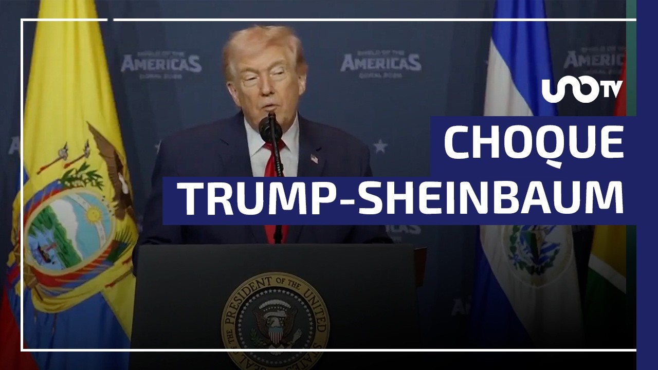 Trump acusa que cárteles gobiernan México; Sheinbaum responde