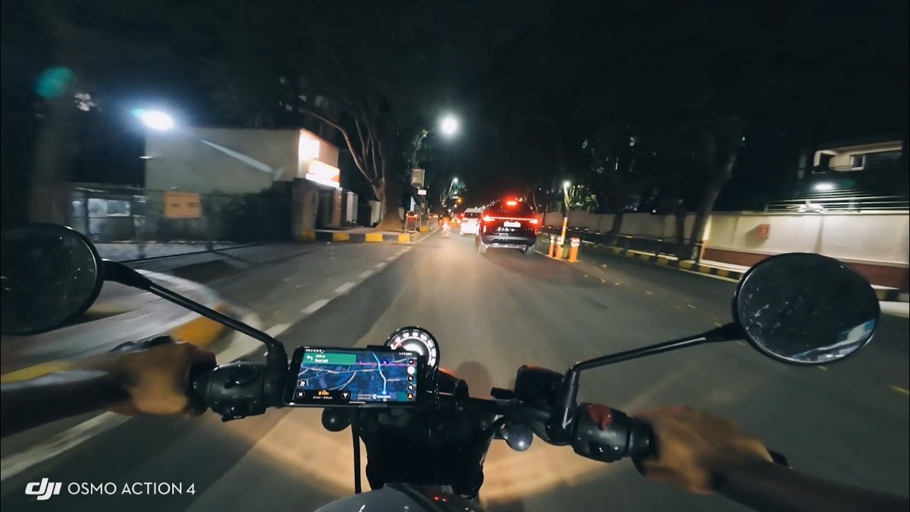 HUNTER 350 NIGHT RIDE in Bangalore POV. 