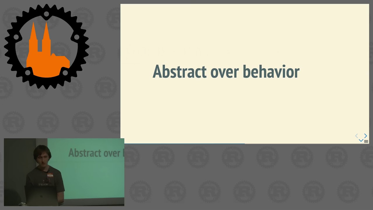 Rust Cologne:  A generalist's view of traits