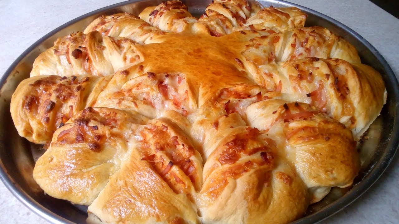 Exquisito y fácil pan de pizza.
