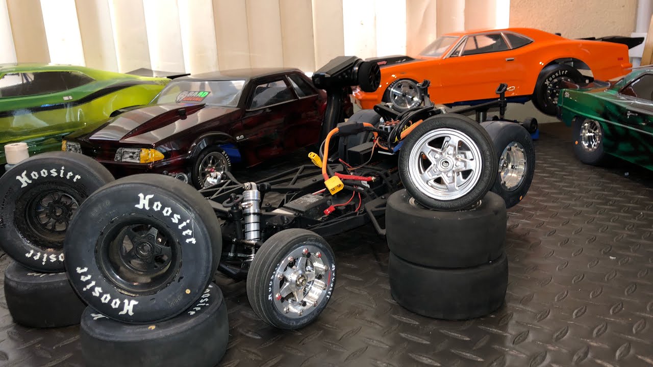 Losi No Prep Drag Car 22s Tire testing Hoosier & Reaction Proline tires & did the long shocks work ?