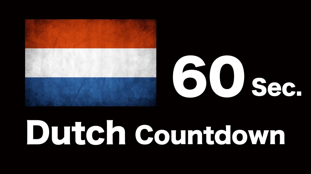 Vocal Countdown ∥ 60 Seconds in Dutch