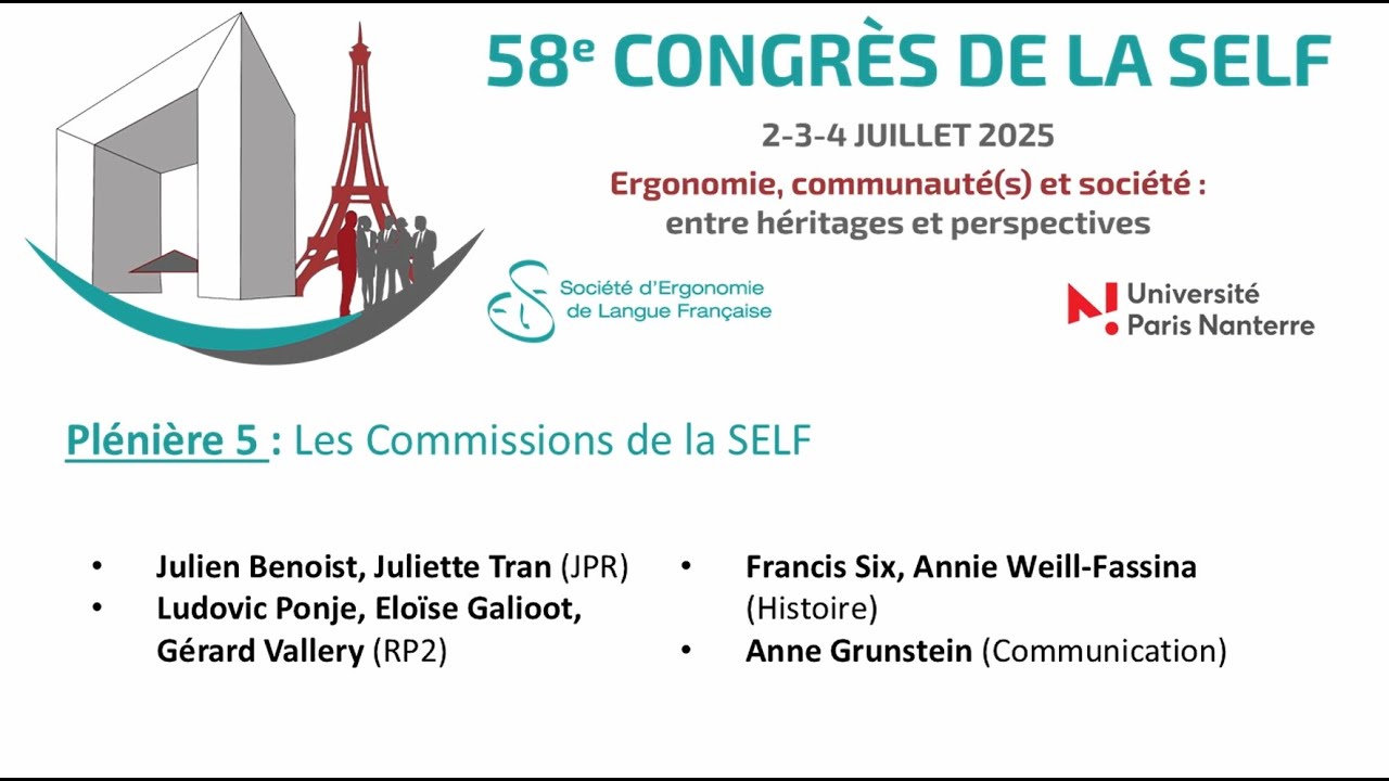 Congrès SELF 2025 Paris Nanterre PLENIERE 5