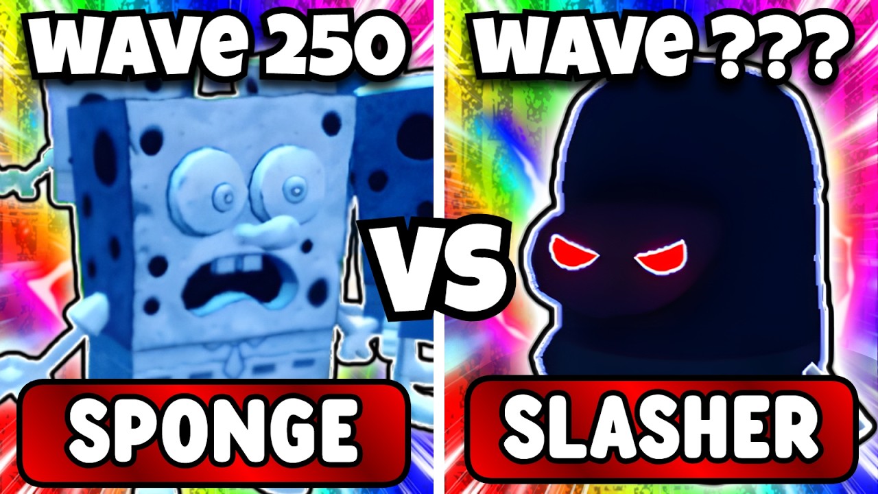 HASH SLINGING SLASHER VS SPONGEHENGE! (SpongeBob Tower Defense)