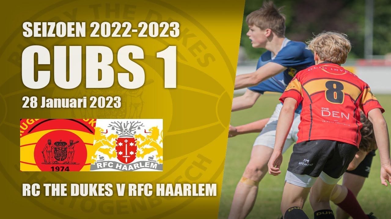 RC The Dukes Cubs 1 V RFC Haarlem - 28 Jan 2023 | Rugby U14
