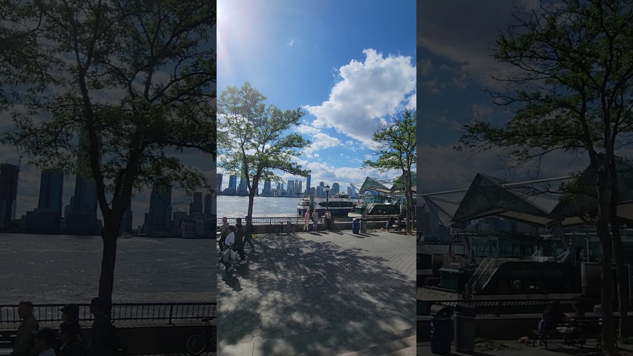 Battery Park City / Brookfield Place overlooking Hudson River, Manhattan, NYC. #manhattanskyline