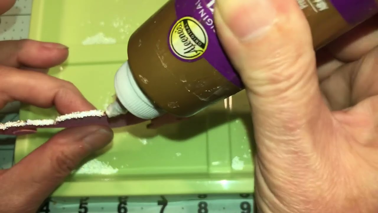 How to put Metallic Microbeads on edges of your craft projects!