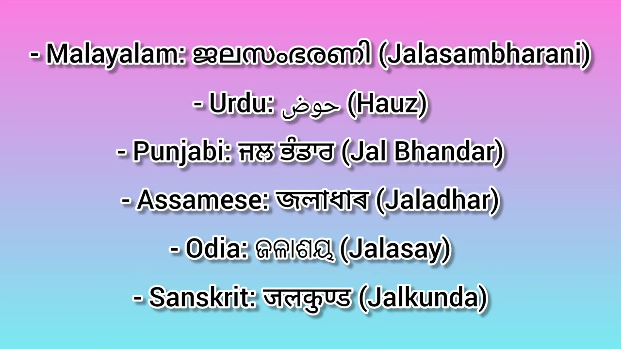 Language Vibes✍️ Cistern | Word of the Day in India's Top Languages 😊 