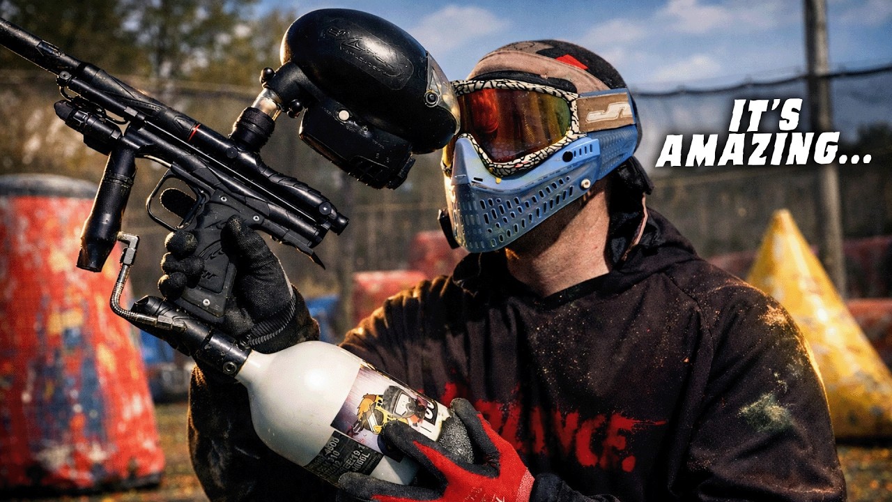 Playing walk-on paintball with an illegal WGP Karnivor...