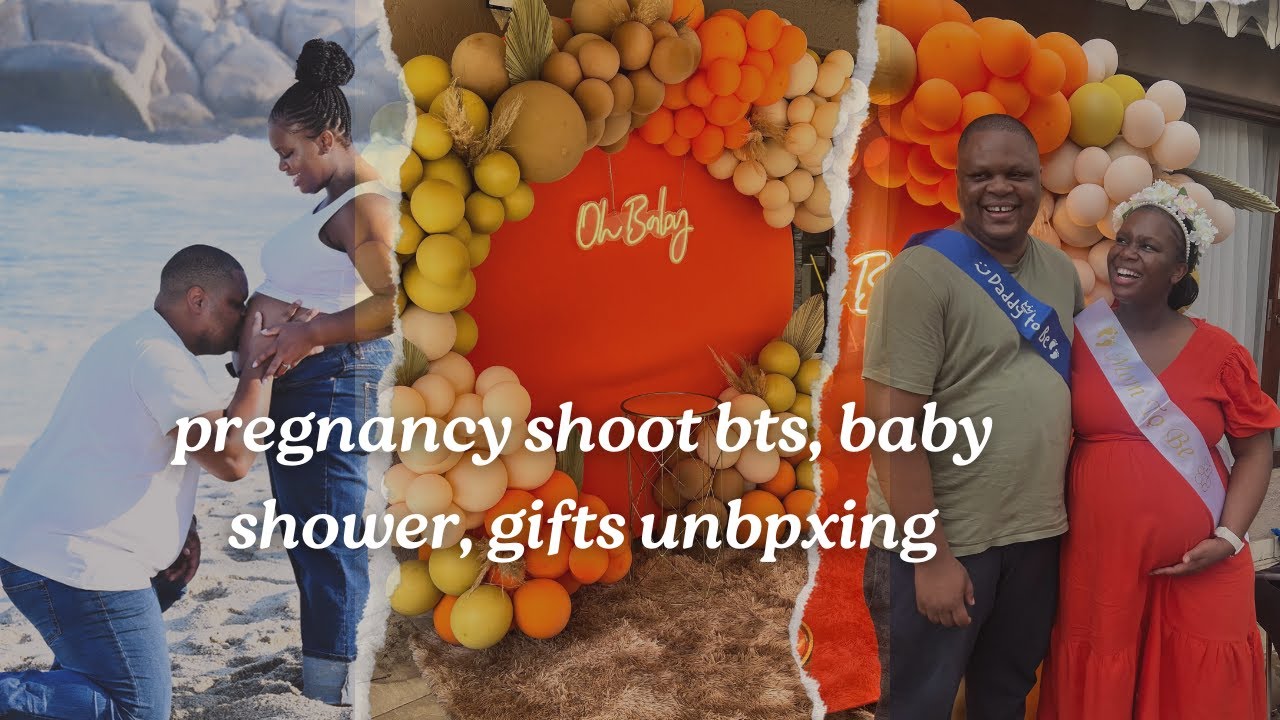 Vlog | Behind the Scenes of My Pregnancy Shoot, Baby Shower & Gift Unboxing | First-Time Mom