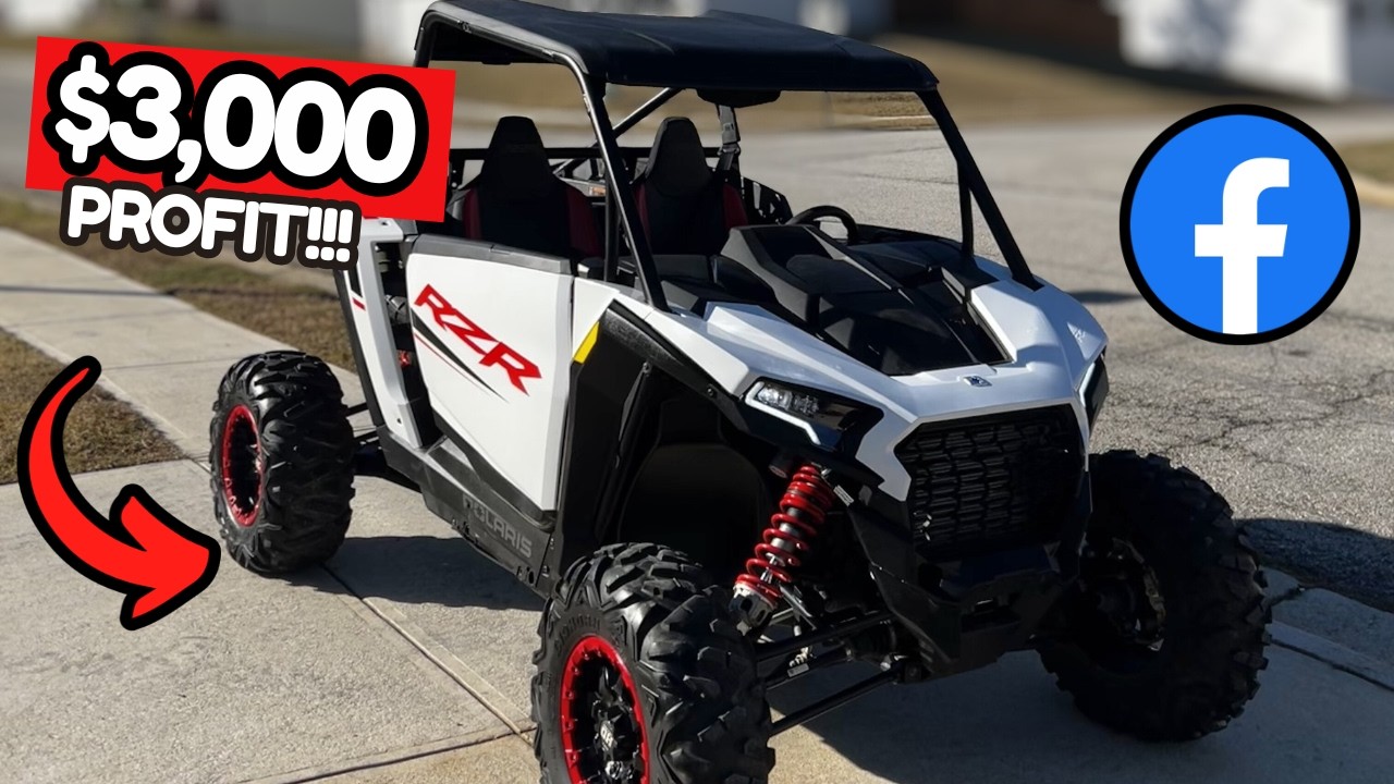 Я продал этот RZR 2024 года с ПРИБЫЛЬЮ в 3000 долларов на торговой площадке FB!
