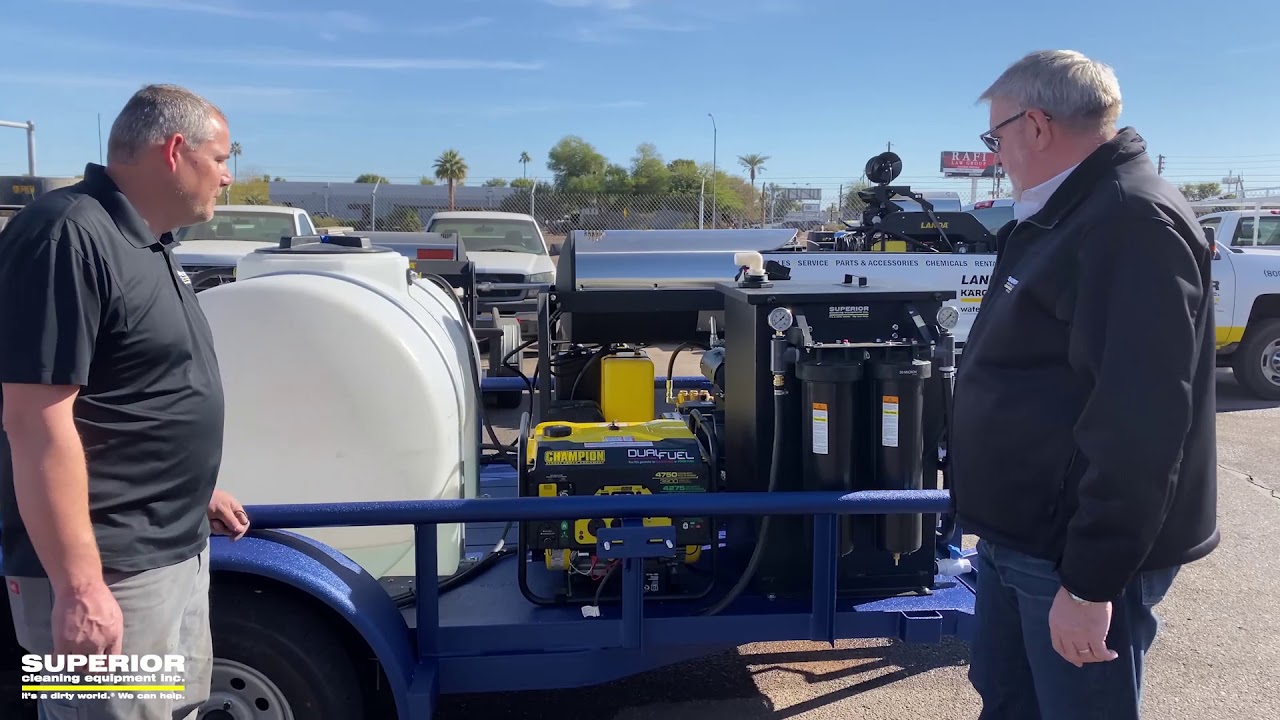 New Landa 8 GPM Dual Gun Pressure Washer Trailer With Water Reclaim (Custom Build)