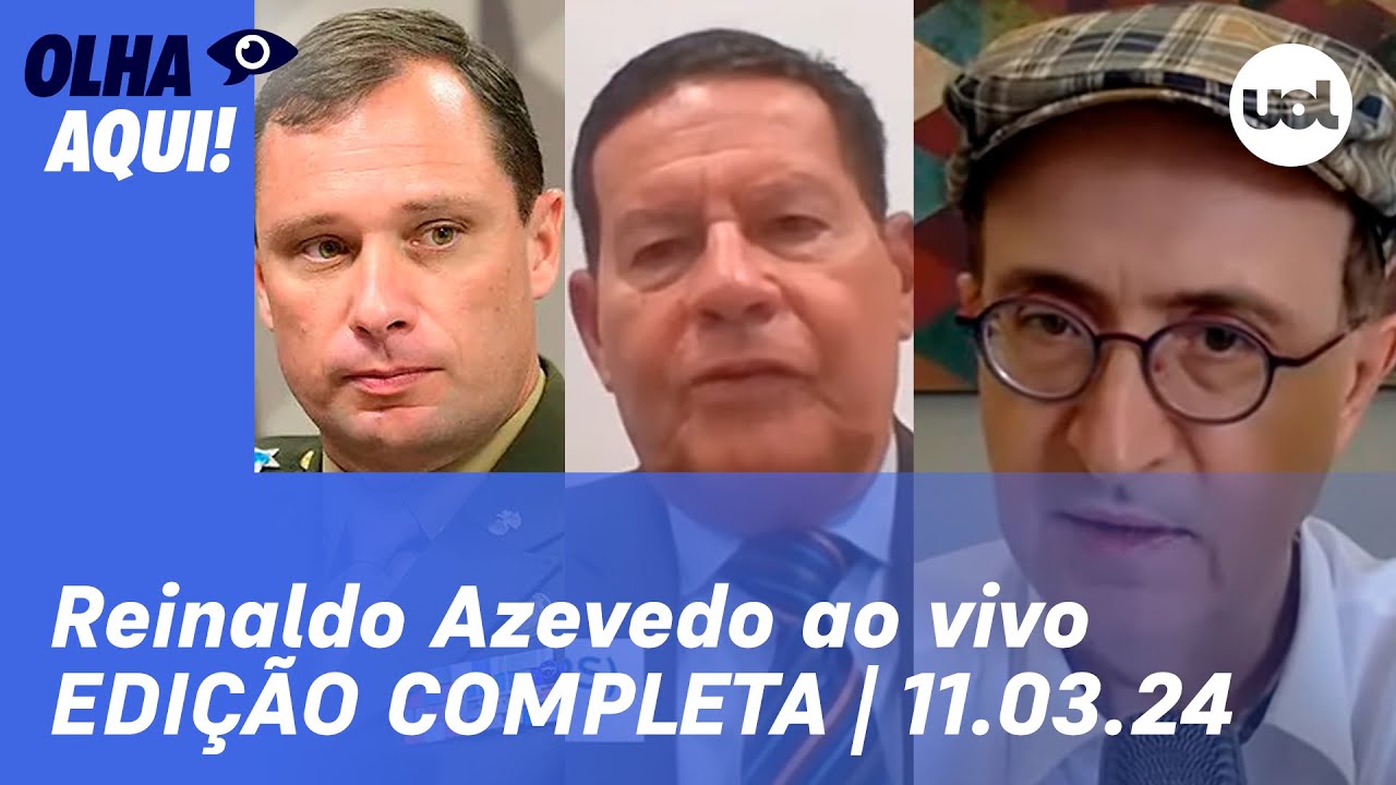 🔴 Reinaldo Azevedo comenta Mauro Cid na PF, fala de Mourão, Datafolha e+ | PROGRAMA COMPLETO 11/03