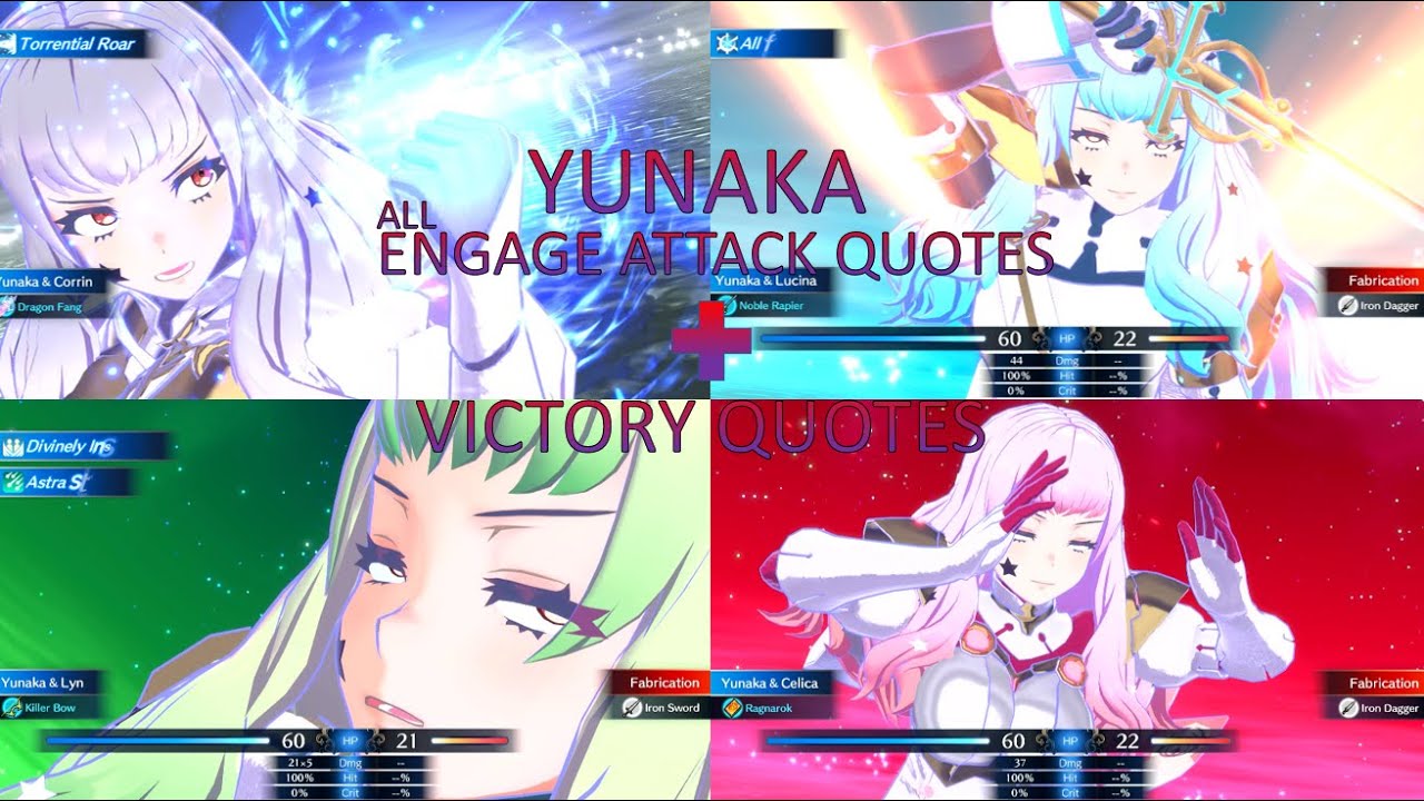 Yunaka All Engage Attack Quotes and Victory Quotes-Fire Emblem Engage