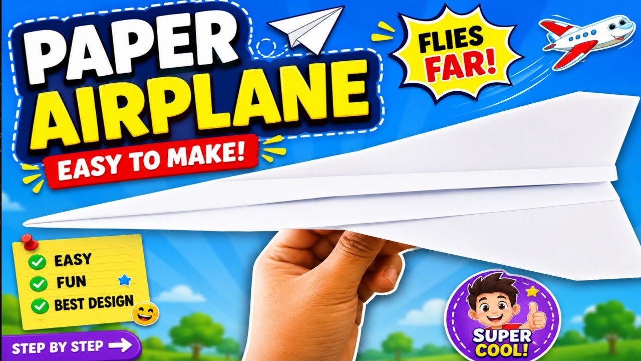 How To Make Paper Airplanes Concord#aeroplane #kidslarning