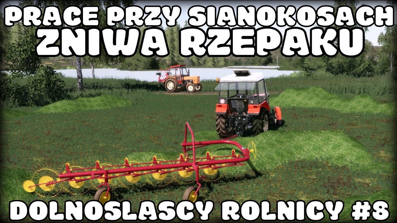 ŻNIWA RZEPAKU!? ♦ DOLNOŚLĄSCY ROLNICY #8 ♦ PRACE PRZY SIANOKOSACH ♦ URSUS ZETOR  BIZON ♦ FS 19