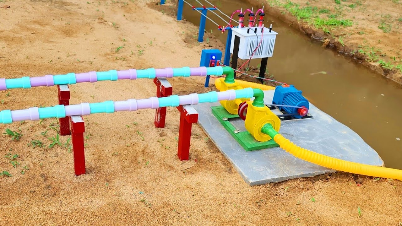 DIY Mini Water Pump | Electric Transformer Powered | Motor Water Pump | Science Project
