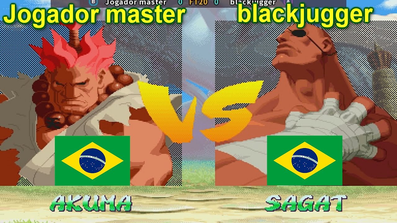 Street Fighter Alpha 2 - Jogador master vs blackjugger FT20