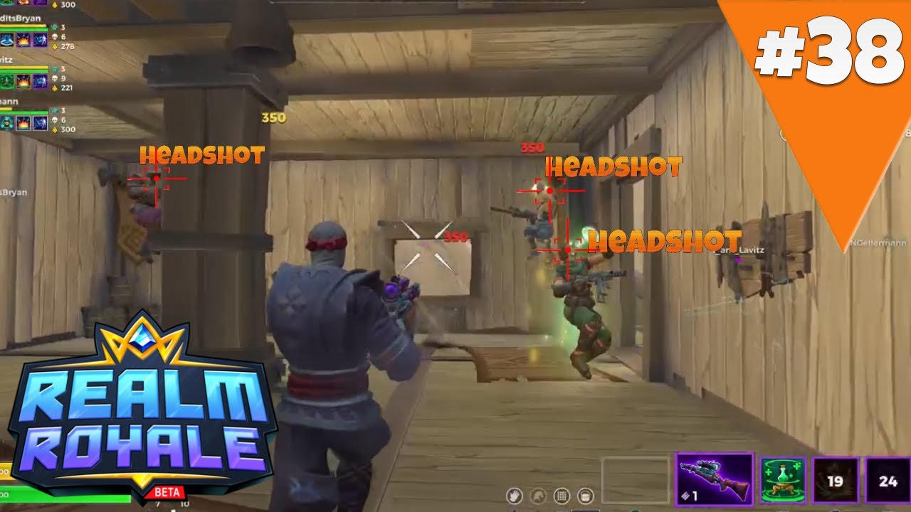Triple Headshot & Weird Bugs | Realm Royale Highlights #38 / WTF Moments
