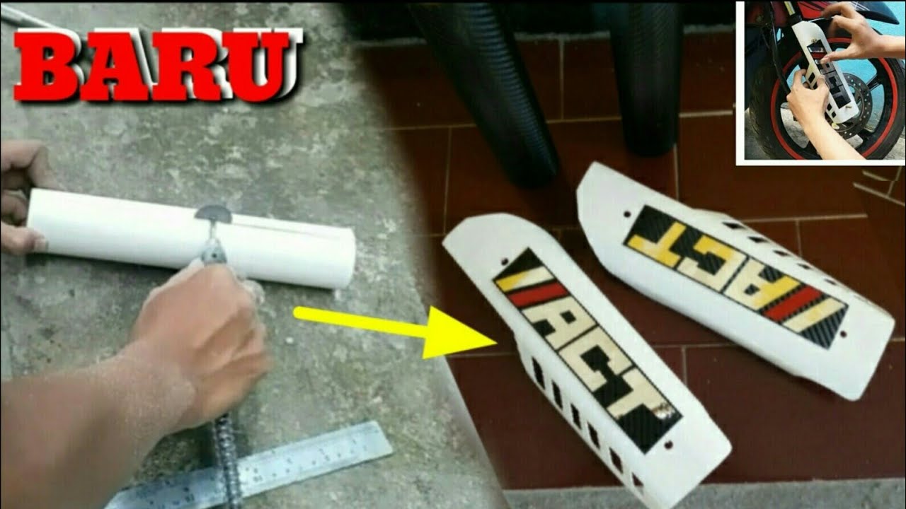 Cara membuat Cover Shock Model ACT || Cara membuat cover shock depan dari pipa paralon