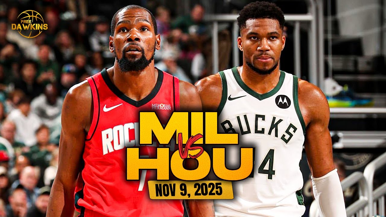 Houston Rockets vs Milwaukee Bucks Full Game Highlights | Nov 9, 2025 | FreeDawkins