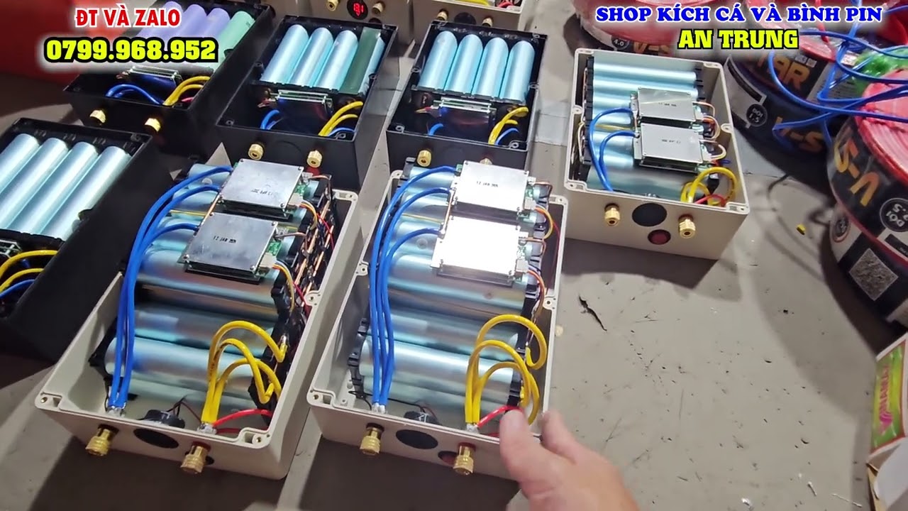 Báo giá PIN lithium 12V 30Ah 45Ah 60Ah kích cá, đề xe cơ giới, lưu trữ phát điện ☎ 0799 968 952