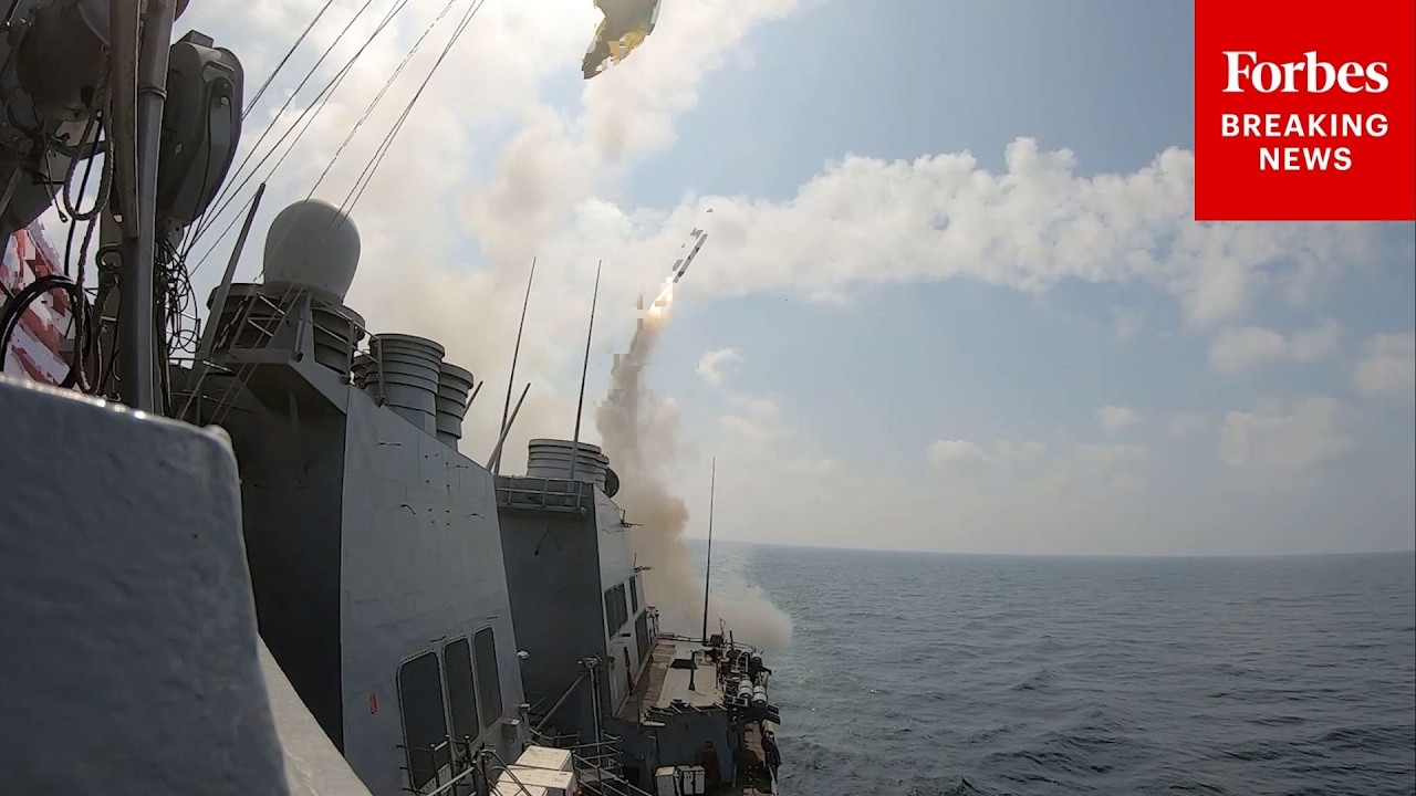 US Navy Releases Video Of Tomahawk Land Attack Missiles Being Launched Towards Iran