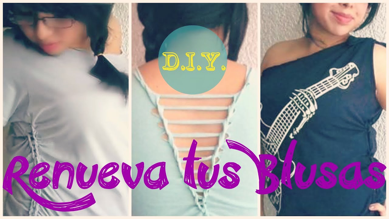 3 ideas para renovar tus blusas viejas y que se vean como nuevas (D.I.Y.) - Blooudland by Sara :)