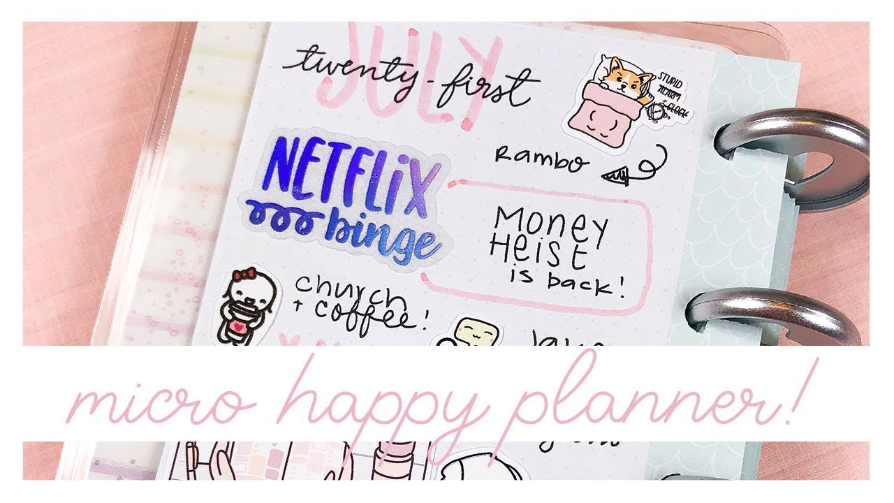 Micro Happy Planner Plan With Me | +Flip Through