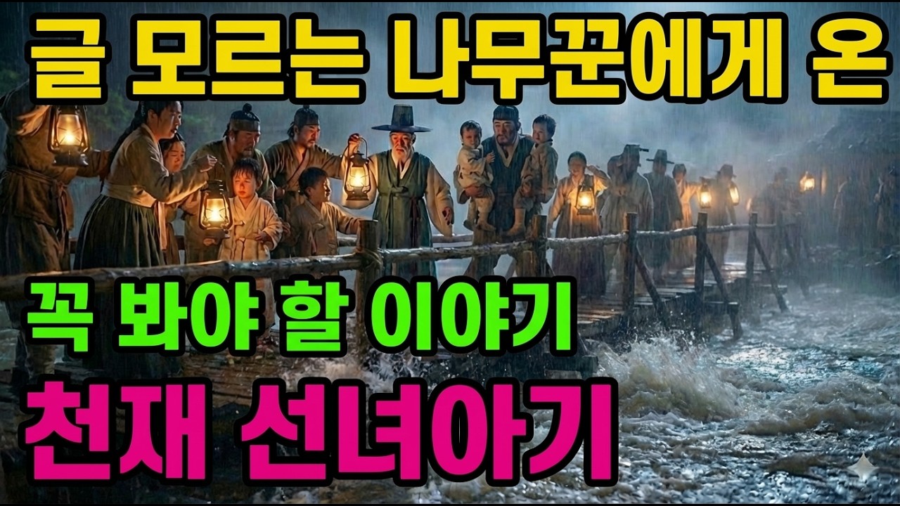 글 모르는 나무꾼에게 온 천재 선녀아기