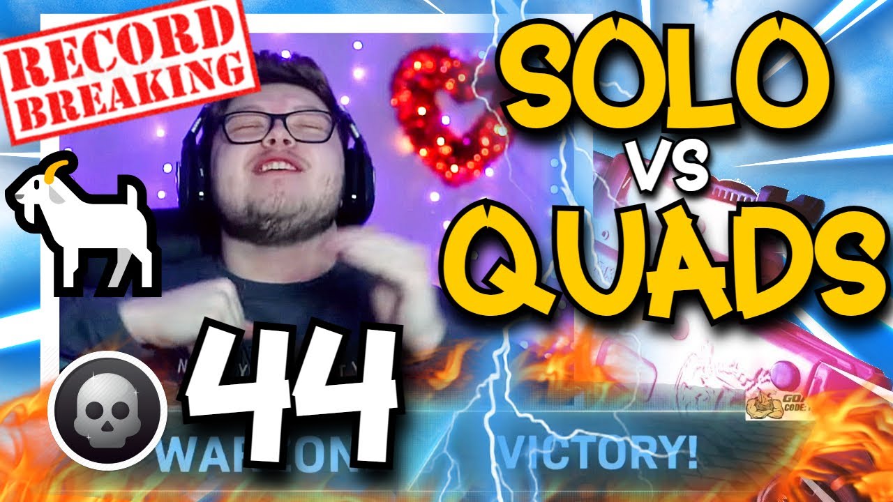 *RECORD* WARZONE 2.0 Aydan Drops 44 Kills! Solo VS Quads 1V1 Kill-Race Tourney!